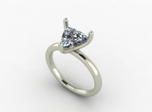 Load image into Gallery viewer, Solitaire Trillion Diamond Ring (0.90ctw.)
