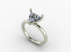 Solitaire Trillion Diamond Ring (0.90ctw.)