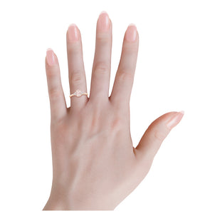 Solitaire Oval Morganite Ring with Diamonds (0.18ctw.)