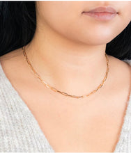 Load image into Gallery viewer, 10k Gold 3.0mm Paper Clip Chain
