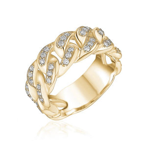 Diamond Rings in Yellow Gold 0.80 CTW.