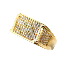 Charger l&#39;image dans la galerie, Men&#39;s Rings in Yellow 10K Gold (micro pavé)
