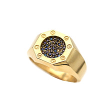 Charger l&#39;image dans la galerie, Men&#39;s Rings in Yellow 10K Gold (micro pavé)
