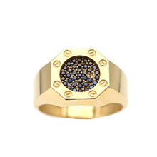 Charger l&#39;image dans la galerie, Men&#39;s Rings in Yellow 10K Gold (micro pavé)
