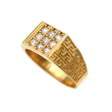 Charger l&#39;image dans la galerie, Men&#39;s Rings in Yellow 10K Gold (micro pavé)
