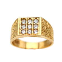 Charger l&#39;image dans la galerie, Men&#39;s Rings in Yellow 10K Gold (micro pavé)
