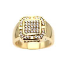 Charger l&#39;image dans la galerie, Men&#39;s Rings in Yellow 10K Gold (micro pavé)
