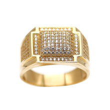 Charger l&#39;image dans la galerie, Men&#39;s Rings in Yellow 10K Gold (micro pavé)
