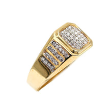 Charger l&#39;image dans la galerie, Men&#39;s Rings in Yellow 10K Gold (micro pavé)
