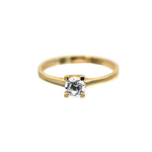 Load image into Gallery viewer, Women&#39;s Rings in Yellow 10K Gold Solitaire
