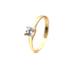 Load image into Gallery viewer, Women&#39;s Rings in Yellow 10K Gold Solitaire
