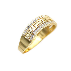 Women's Rings in Yellow 10K Gold (micro pavé)