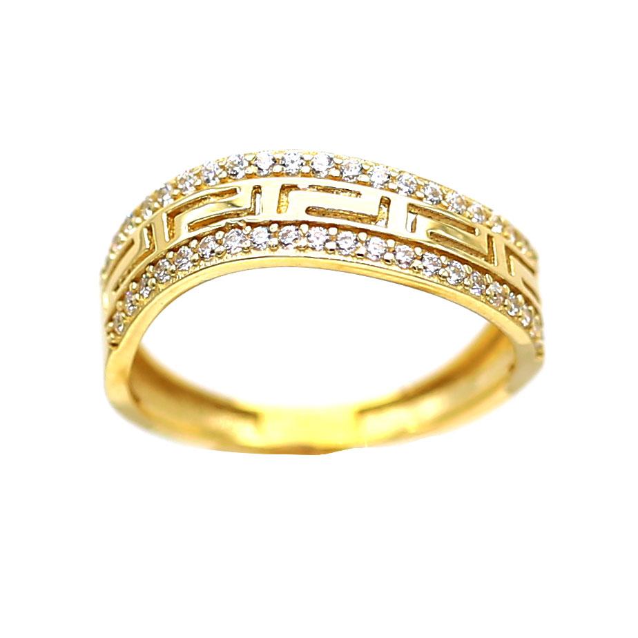 Women's Rings in Yellow 10K Gold (micro pavé)