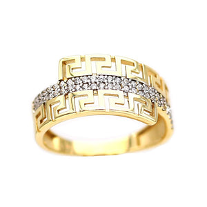 Women's Rings in Yellow 10K Gold (micro pavé)