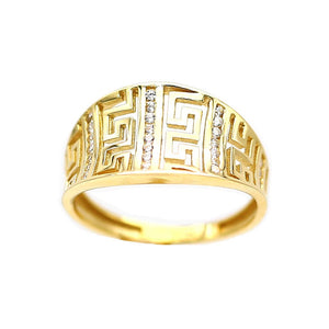 Women's Rings in Yellow 10K Gold (micro pavé)