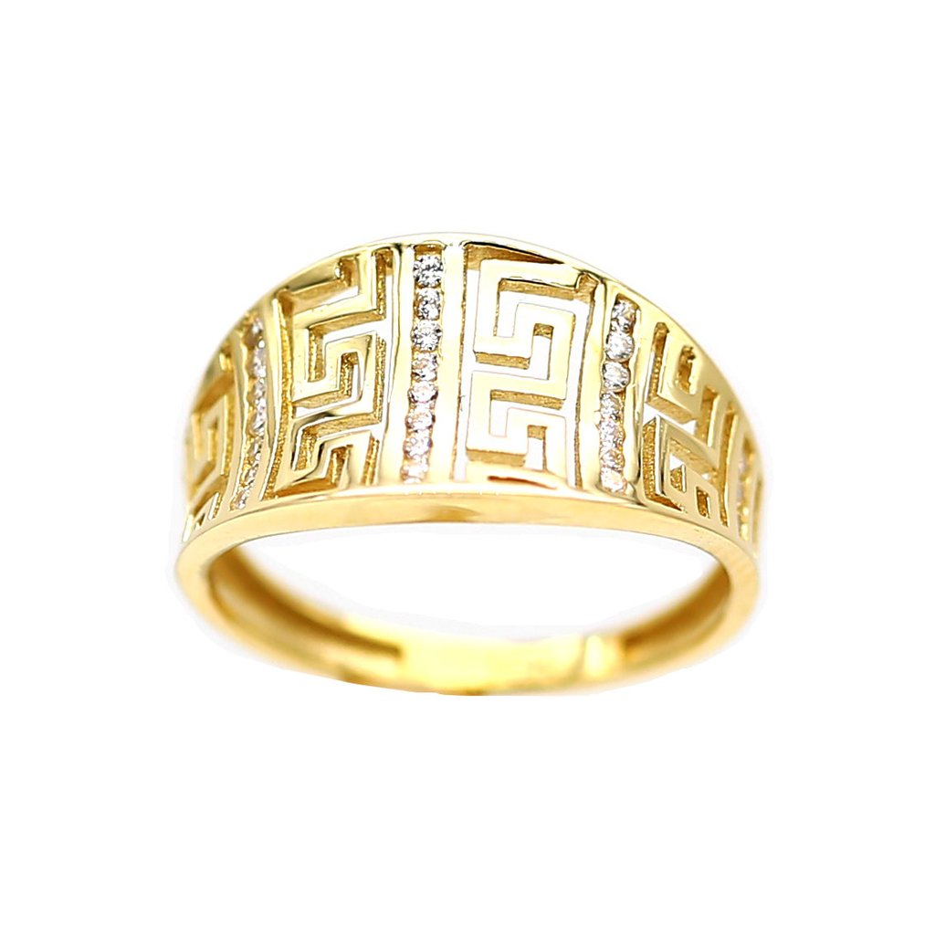 Women's Rings in Yellow 10K Gold (micro pavé)