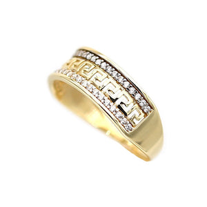 Women's Rings in Yellow 10K Gold (micro pavé)