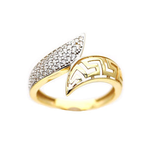 Women's Rings in Yellow 10K Gold (micro pavé)