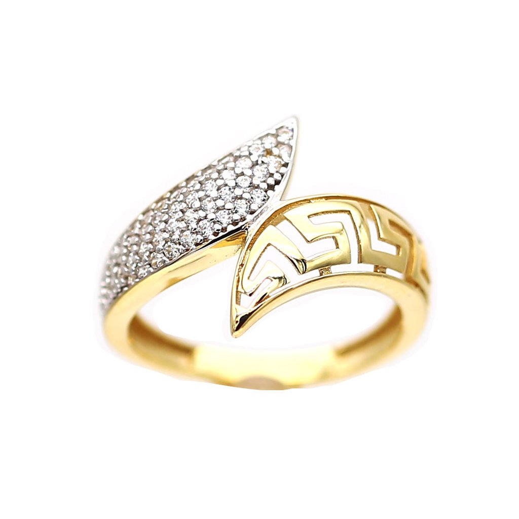 Women's Rings in Yellow 10K Gold (micro pavé)