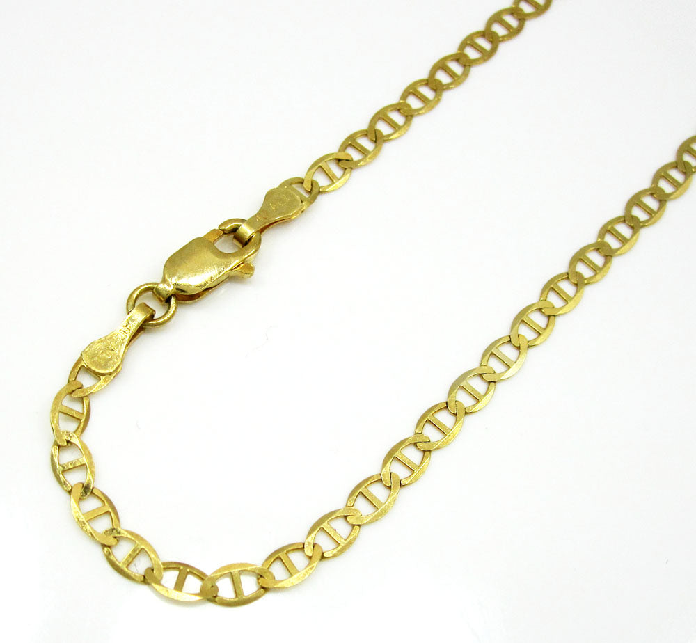 10K Gold 2.0 mm Mariner Ladies Bracelet