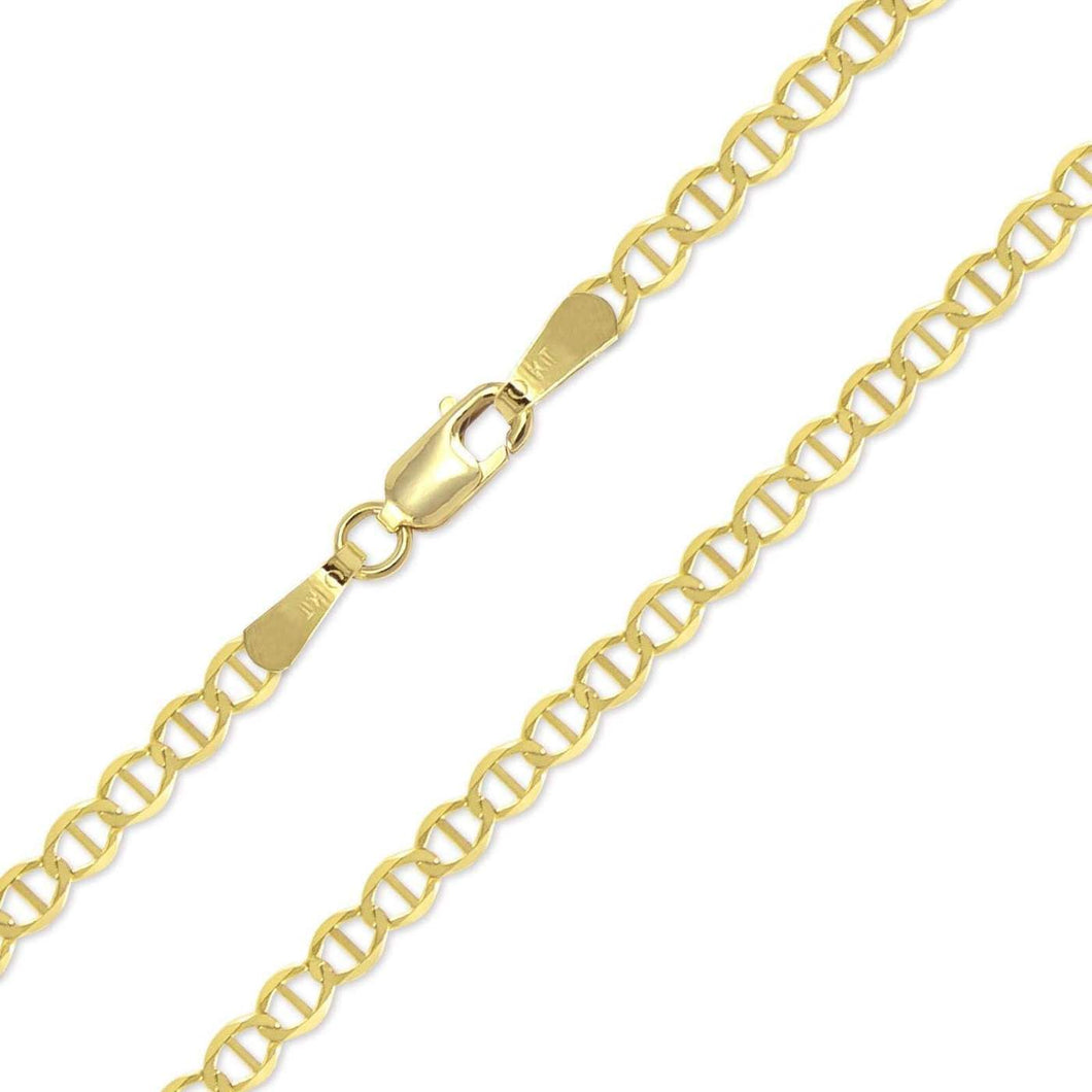 10K Yellow Gold Hollow Mariner 4.0mm