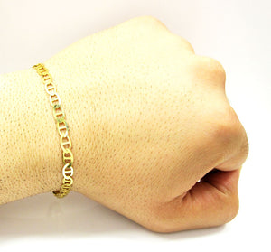 10K Gold 5.0 mm Mariner Bracelet