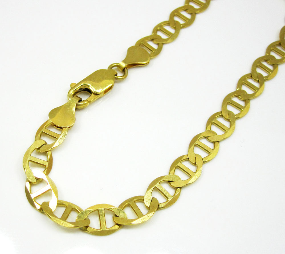 10k Gold 6.0 mm Mariner Bracelet