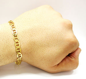 10K Gold 7.5 mm Mariner Bracelet