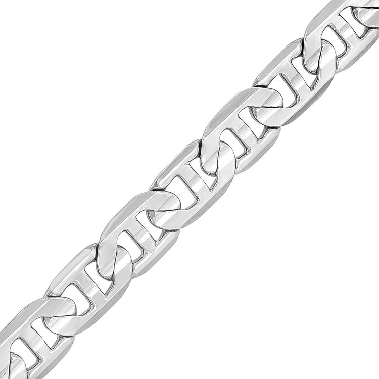 Sterling Silver 10 mm Mariner Bracelet