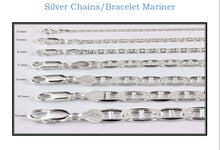 Load image into Gallery viewer, Sterling Silver 10 mm Mariner Bracelet
