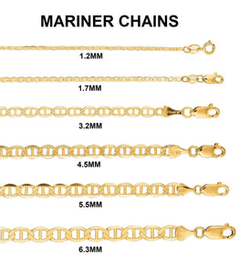 10K Yellow Gold MARINER Chain 3.0mm