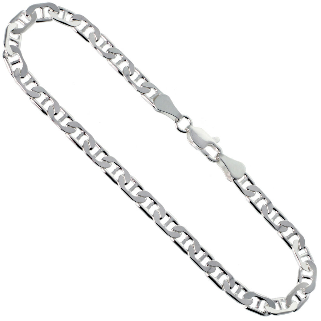 Sterling Silver 5 mm Mariner Chain