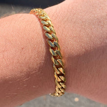 Load image into Gallery viewer, 10K Yellow Gold Solid Miami Cuban Bracelet 7.0mm
