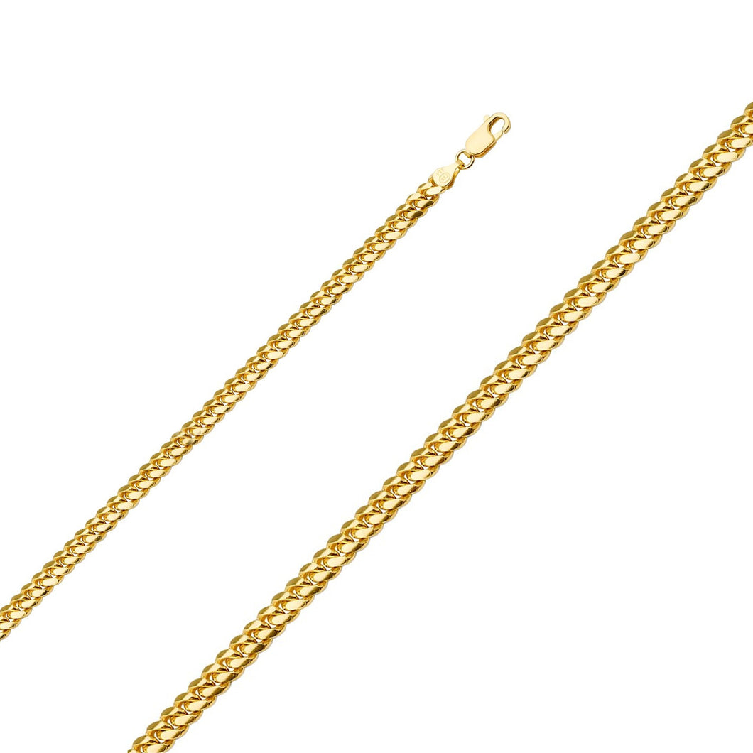 10K Yellow Gold Miami Cuban Chain 4.0mm