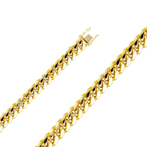 10K Yellow Gold Miami Cuban Chain 8.0mm