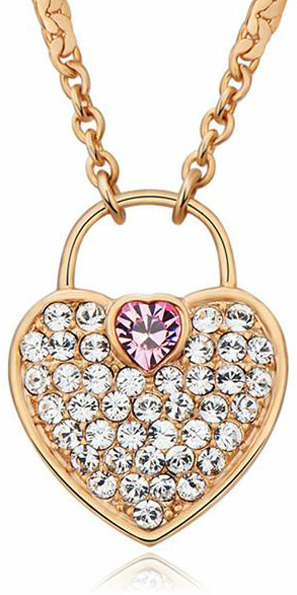 Stainless Steel  Pendant Made with Crystal from SWAROVSKI®-Crystal