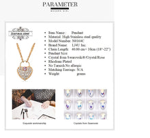 Charger l&#39;image dans la galerie, Stainless Steel  Pendant Made with Crystal from SWAROVSKI®-Crystal
