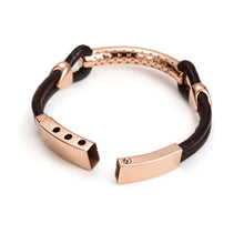 Load image into Gallery viewer, Fancy Stainless steel &amp; Leather Bracelet

