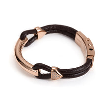 Load image into Gallery viewer, Fancy Stainless steel &amp; Leather Bracelet
