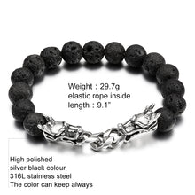 Load image into Gallery viewer, Fancy Stainless steel DRAGON HEADS Bracelet
