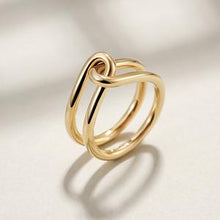 Load image into Gallery viewer, GOLD LOVE KNOT RING
