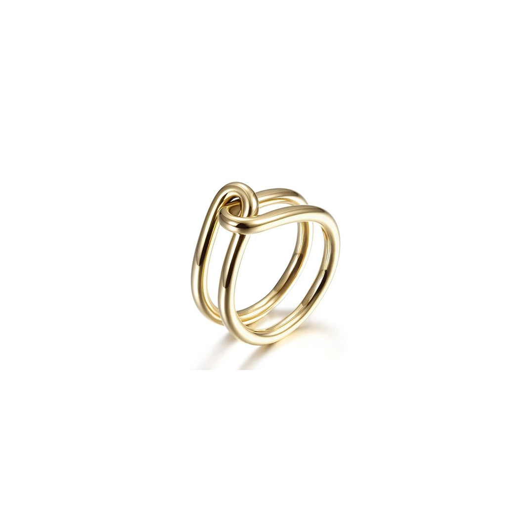 GOLD LOVE KNOT RING