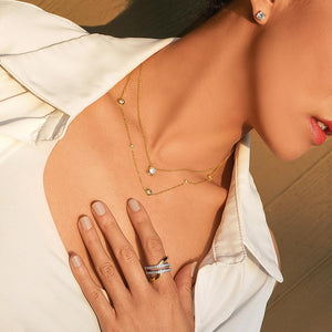 CUBIC ZIRCONIA PENDANT NECKLACE