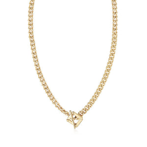 SQUARE TOGGLE CLASP CHAIN NECKLACE