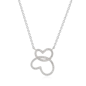 925 Sterling Silver Heart Pendant Made with AAA-Zircon