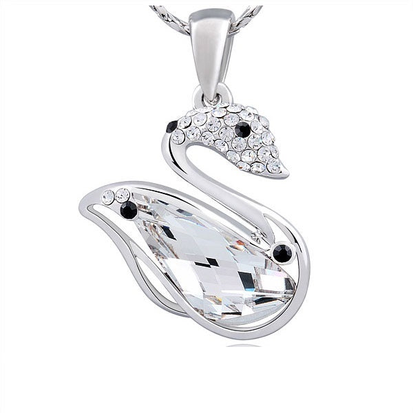 Stainless Steel Pendant Made with Crystal from SWAROVSKI®-Crystal-Sapphire