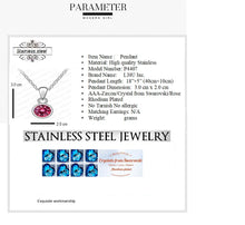 Load image into Gallery viewer, Stainless Steel Pendant Made with Crystal from SWAROVSKI®-Rose
