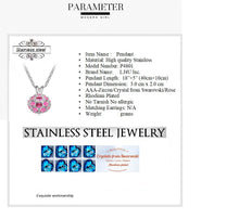 Load image into Gallery viewer, Stainless Steel Pendant Made with Crystal from SWAROVSKI®-Rose
