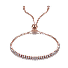 Load image into Gallery viewer, 925 Silver Tennis Bracelet with AAA-Zircon
