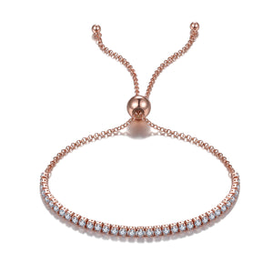 925 Silver Tennis Bracelet with AAA-Zircon